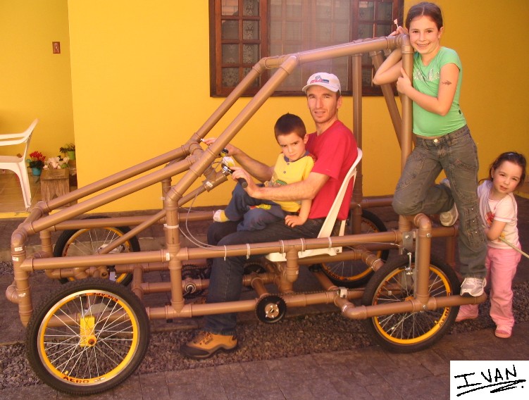 a PVC kartcross Pedal Car